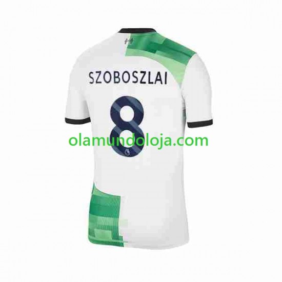 Camisola Liverpool Dominik Szoboszlai 8 Homem Equipamento Segundo 2023-2024 Manga Curta